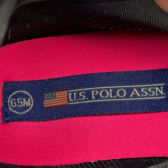 US POLO ASSN. Black and pink slip on sock sneakers with laces SIZE 6.5 - Picture 10 of 10